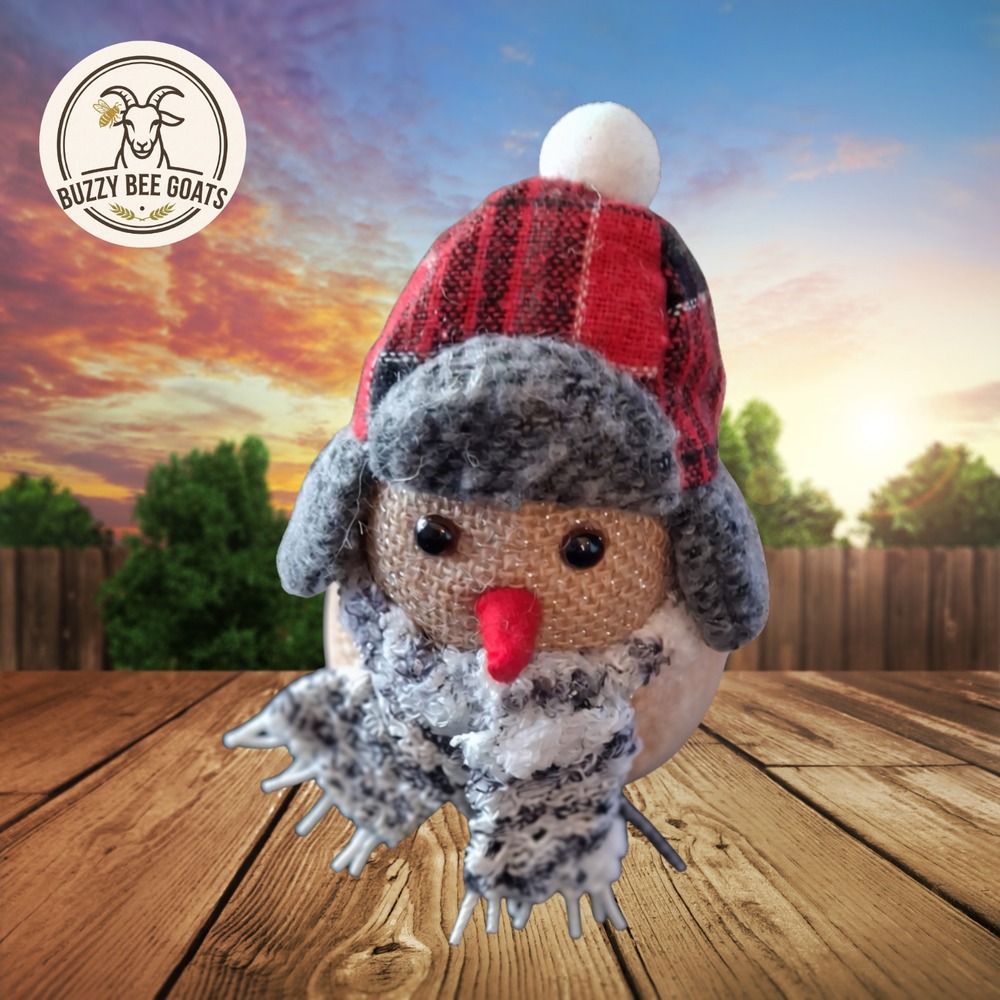 Target Wondershop Birds of a Feather Plaid Hat Fabric Burlap Christmas Figurine